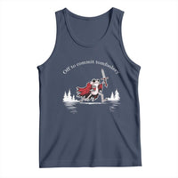 Off To Commit Tomfoolery Tank Top Frog Coffee Lover Gift - Wonder Print Shop