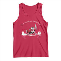 Off To Commit Tomfoolery Tank Top Frog Coffee Lover Gift - Wonder Print Shop