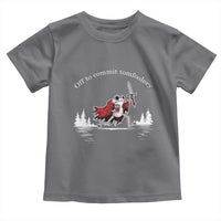 Off To Commit Tomfoolery Toddler T Shirt Frog Coffee Lover Gift - Wonder Print Shop