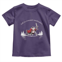Off To Commit Tomfoolery Toddler T Shirt Frog Coffee Lover Gift - Wonder Print Shop