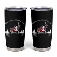 Off To Commit Tomfoolery Tumbler Cup Frog Coffee Lover Gift