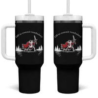Off To Commit Tomfoolery Tumbler With Handle Frog Coffee Lover Gift