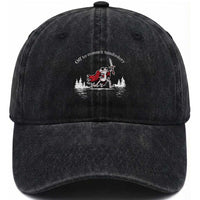 Off To Commit Tomfoolery Washed Cotton Baseball Cap Frog Coffee Lover Gift