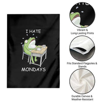 Funny Office Frog Garden Flag I Hate Mondays - Wonder Print Shop