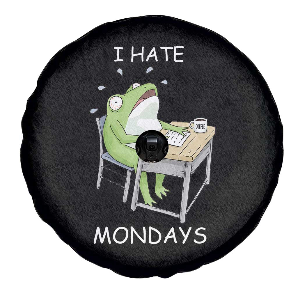 Funny Office Frog Spare Tire Cover I Hate Mondays - Wonder Print Shop