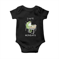 Funny Office Frog Baby Onesie I Hate Mondays - Wonder Print Shop