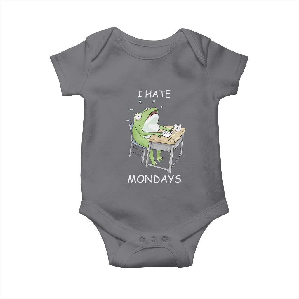 Funny Office Frog Baby Onesie I Hate Mondays - Wonder Print Shop