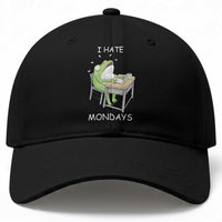 Funny Office Frog Baseball Cap I Hate Mondays