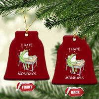 Funny Office Frog Ceramic Ornament I Hate Mondays - Wonder Print Shop