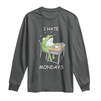 Funny Office Frog Long Sleeve Shirt I Hate Mondays - Wonder Print Shop