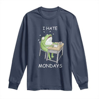 Funny Office Frog Long Sleeve Shirt I Hate Mondays - Wonder Print Shop