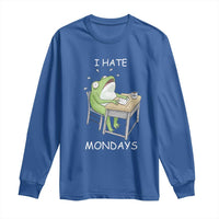 Funny Office Frog Long Sleeve Shirt I Hate Mondays - Wonder Print Shop