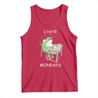 Funny Office Frog Tank Top I Hate Mondays - Wonder Print Shop