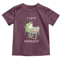 Funny Office Frog Toddler T Shirt I Hate Mondays - Wonder Print Shop