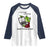 It Is Fine I Am Fine Everything Is Fine Raglan Shirt Attitude Frog - Wonder Print Shop
