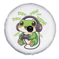 Funny Frog Playing Video Game Gift Spare Tire Cover - Wonder Print Shop