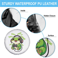 Funny Frog Playing Video Game Gift Spare Tire Cover - Wonder Print Shop