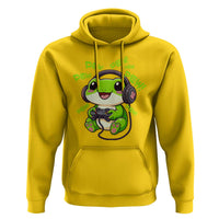 Funny Frog Playing Video Game Gift Hoodie - Wonder Print Shop