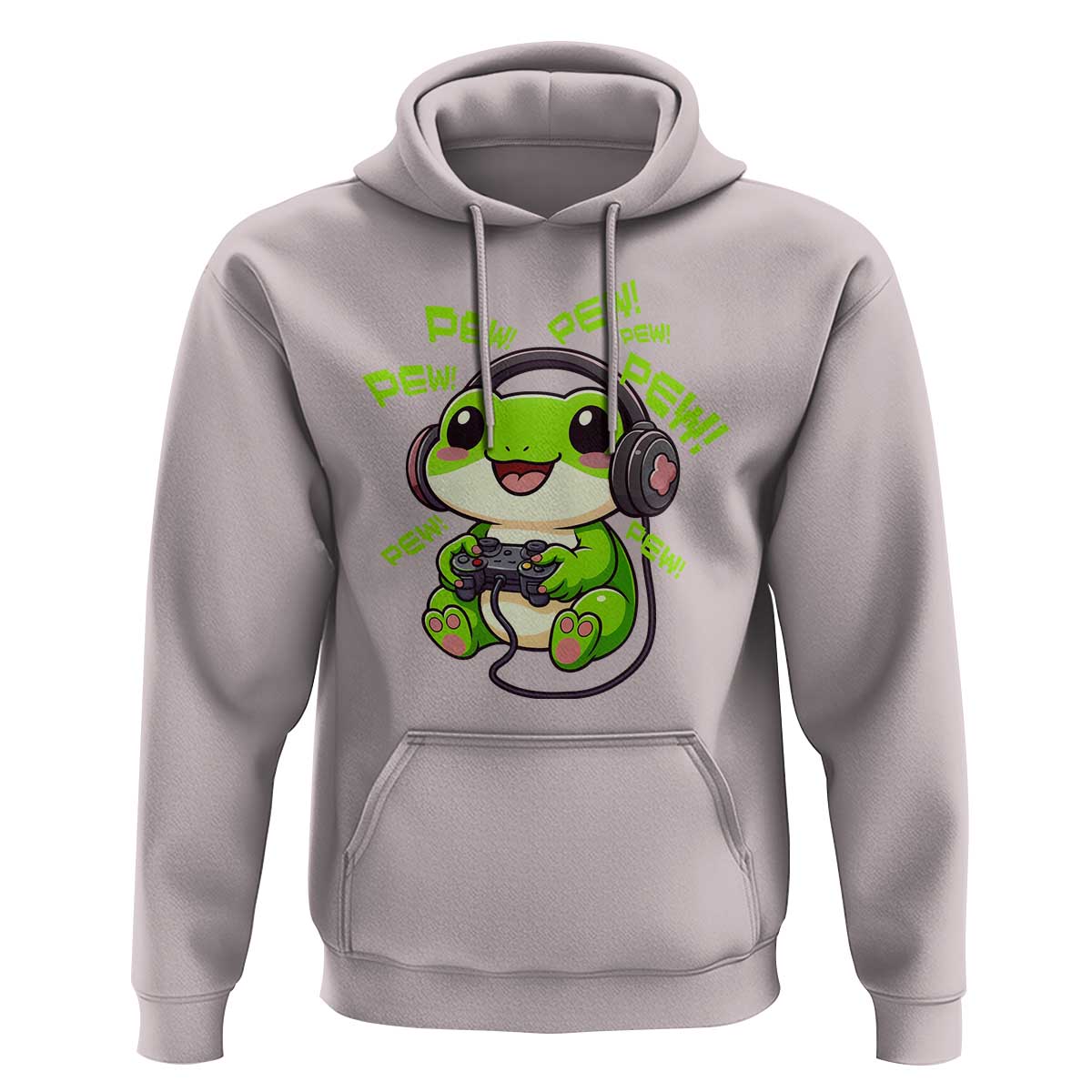 Funny Frog Playing Video Game Gift Hoodie - Wonder Print Shop