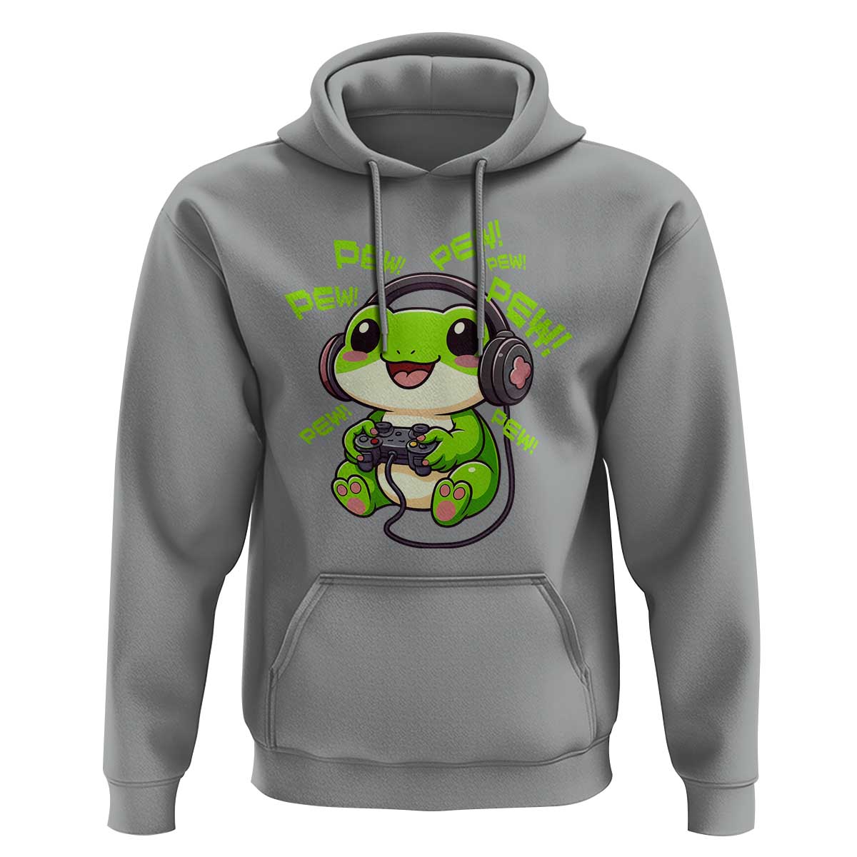 Funny Frog Playing Video Game Gift Hoodie - Wonder Print Shop