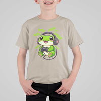 Funny Frog Playing Video Game Gift T Shirt For Kid - Wonder Print Shop