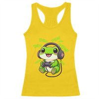 Funny Frog Playing Video Game Gift Racerback Tank Top - Wonder Print Shop