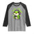 Funny Frog Playing Video Game Gift Raglan Shirt - Wonder Print Shop