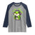 Funny Frog Playing Video Game Gift Raglan Shirt - Wonder Print Shop