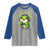 Funny Frog Playing Video Game Gift Raglan Shirt - Wonder Print Shop