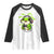 Funny Frog Playing Video Game Gift Raglan Shirt - Wonder Print Shop
