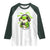 Funny Frog Playing Video Game Gift Raglan Shirt - Wonder Print Shop