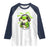 Funny Frog Playing Video Game Gift Raglan Shirt - Wonder Print Shop