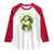 Funny Frog Playing Video Game Gift Raglan Shirt - Wonder Print Shop