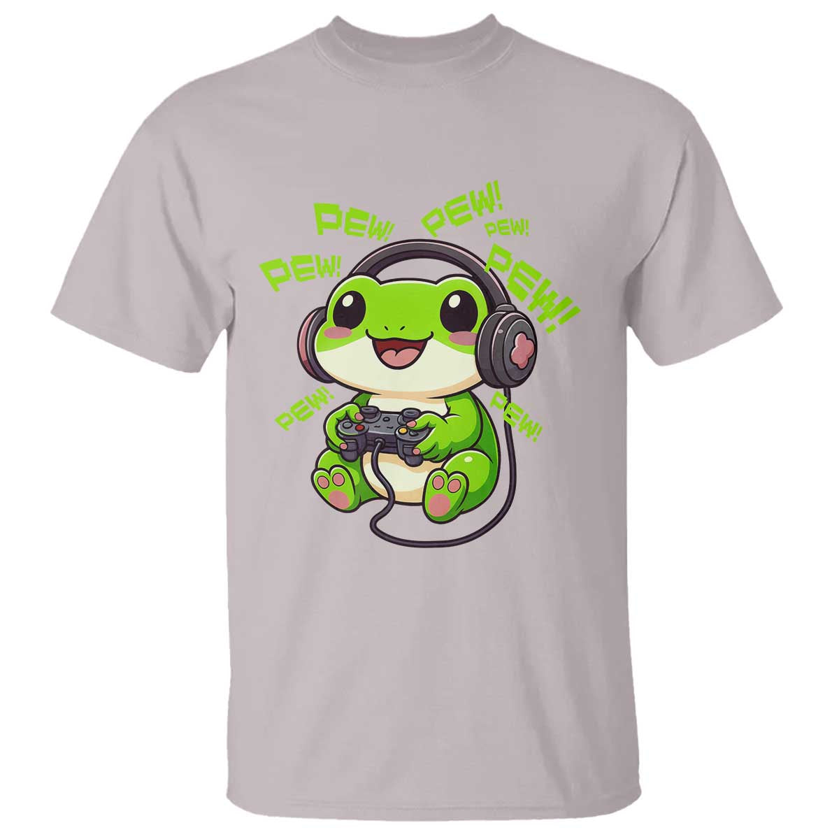 Funny Frog Playing Video Game Gift T Shirt - Wonder Print Shop
