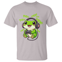 Funny Frog Playing Video Game Gift T Shirt - Wonder Print Shop