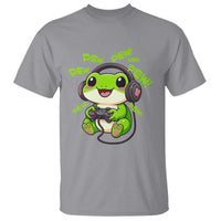 Funny Frog Playing Video Game Gift T Shirt - Wonder Print Shop