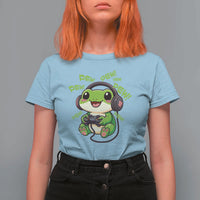Funny Frog Playing Video Game Gift T Shirt For Women - Wonder Print Shop