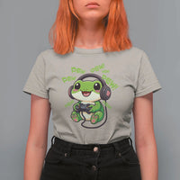 Funny Frog Playing Video Game Gift T Shirt For Women - Wonder Print Shop