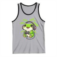 Funny Frog Playing Video Game Gift Tank Top - Wonder Print Shop
