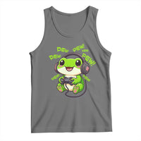 Funny Frog Playing Video Game Gift Tank Top - Wonder Print Shop