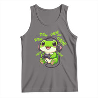 Funny Frog Playing Video Game Gift Tank Top - Wonder Print Shop