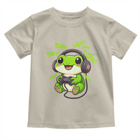 Funny Frog Playing Video Game Gift Toddler T Shirt - Wonder Print Shop