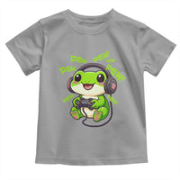 Funny Frog Playing Video Game Gift Toddler T Shirt - Wonder Print Shop