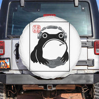 Grumpy Frog Gamer Japanese Ink Painting Spare Tire Cover - Wonder Print Shop