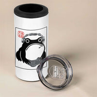 Grumpy Frog Gamer Japanese Ink Painting 4 in 1 Can Cooler Tumbler