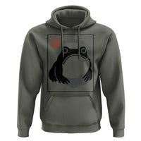 Grumpy Frog Gamer Japanese Ink Painting Hoodie - Wonder Print Shop