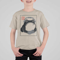 Grumpy Frog Gamer Japanese Ink Painting T Shirt For Kid - Wonder Print Shop
