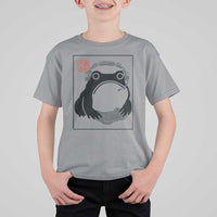 Grumpy Frog Gamer Japanese Ink Painting T Shirt For Kid - Wonder Print Shop