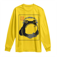 Grumpy Frog Gamer Japanese Ink Painting Long Sleeve Shirt - Wonder Print Shop