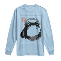 Grumpy Frog Gamer Japanese Ink Painting Long Sleeve Shirt - Wonder Print Shop